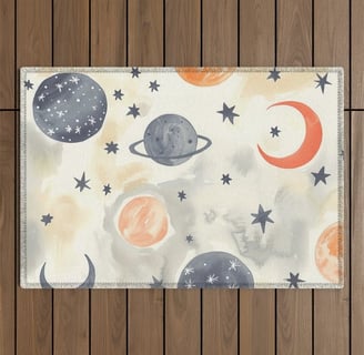 Celestial Dreamscape Outdoor Rug BY Fresh Wave Lab