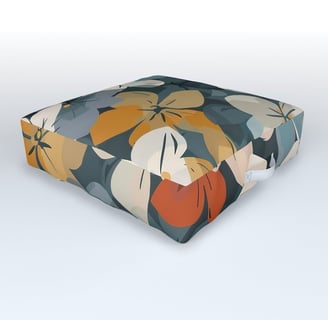 Vintage Floral Tapestry Outdoor Floor Cushion BY Fresh Wave Lab