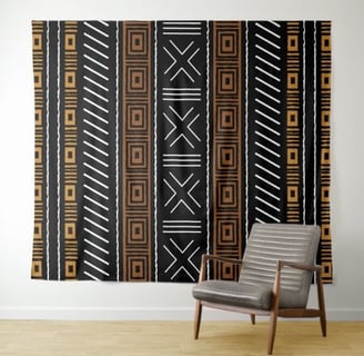 African Bogolan Tapestry |  by Funky Vibes
