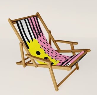 Retro Pop Art Sling Chair BY Fresh Wave Lab