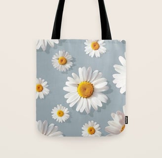 Daisy Daze Tote Bag by Fresh Wave lab