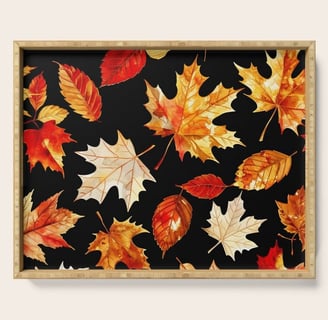 Autumnal Bliss Serving Tray BY Fresh Wave Lab