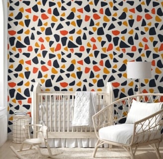 Retro Pebble Mosaic Wallpaper by MW_FASHION