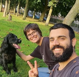 (Capitu, Bentinho e Max- Pet Sitting em Dublin, Irlanda - Setembro/2023)