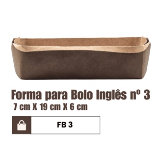 Forma para bolo inglês descartável