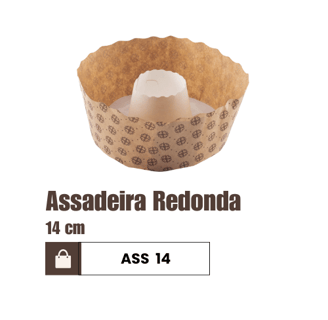 Assadeira de papel redonda
