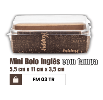 forma com tampa bolo inglês