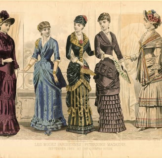 80s fashion, Paris Fashion show, 19th century fashion, First fashion week, History of Fashion Week