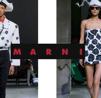 Runway Models rocking MARNI Designs