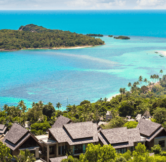 Ausblick von Koh Samui auf den Ozean