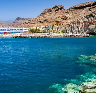 ein steiniger Strand auf Gran Canaria