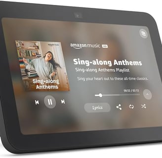 Amazon Echo Show 8 (newest model), With Spatial Audio, Smart Home Hub, and Alexa, Charcoal
