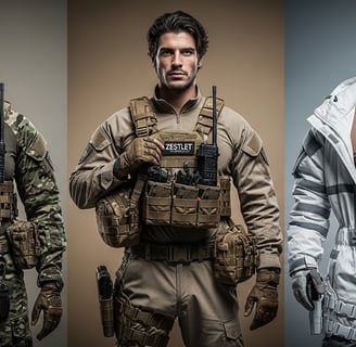 Custom manufacturing allows for climate-adapted gear, such as lightweight, moisture-wicking apparel or insulated cold-weather