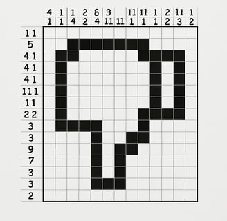 Nanogram Puzzle Thumbs Down 