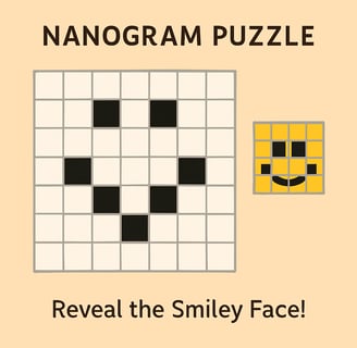 Nanogram puzzle smiley face 