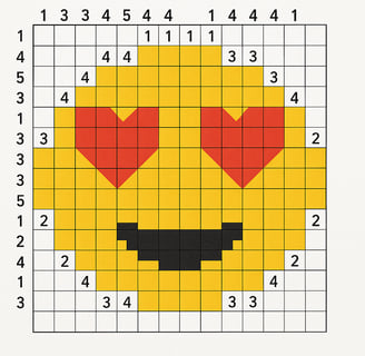 Nanogram Puzzle Heart Eyes Smiley 