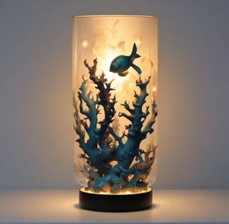 A collection of craft materials including twine, a paintbrush, wooden clothespins, fabric swatches, a pinecone, red beads, and a roll of tape are arranged on a white surface.