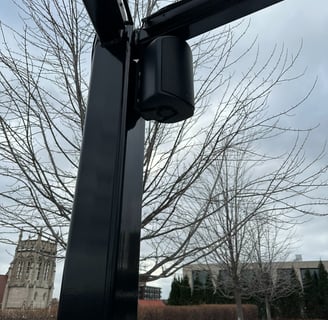 Outdoor speaker installation