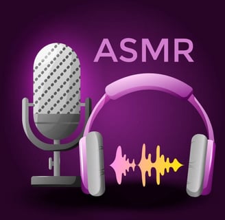 dessin d'un casque audio et d'un micro pour ASMR