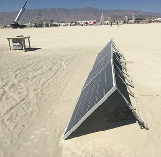 Solar array at Burning Man