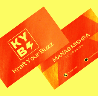 Kraft Your Buzz Visiting Card design