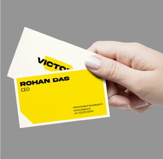 Victory, Visiting card design