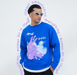 Illegal Sweatshirt, Blue