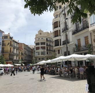 Plaza del Mercado Central en Valencia