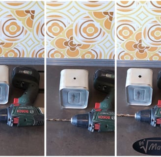 Etape perçage DIY luminaire