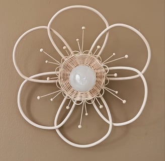 Luminaire fleur par Maison Désuète