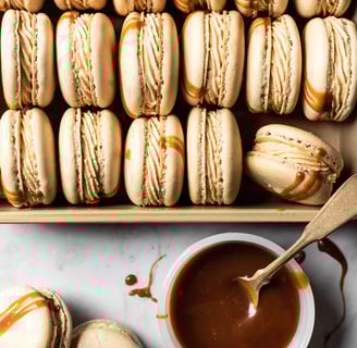 Macaron Caramel Muối