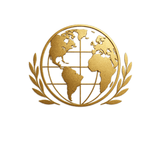 a golden emblem of the united states of america