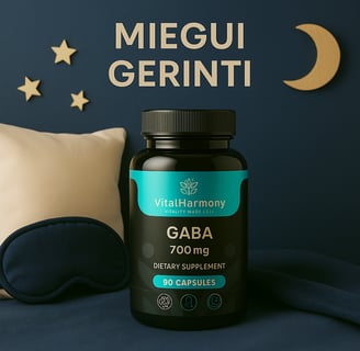 Natūralūs preparatai, padedantys gerinti miego kokybę ir užtikrinti gilų, atsipalaidavusį poilsį.