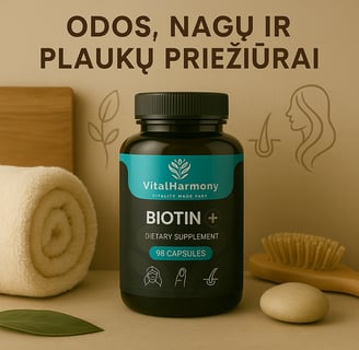 Papildai, skirti odos, nagų, plaukų priežiūrai, suteikiantys natūralų grožio ir sveikatos palaikymą.