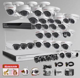 Kit de vidéosurveillance Hikvision - 16 caméras extérieures + 1 DVR