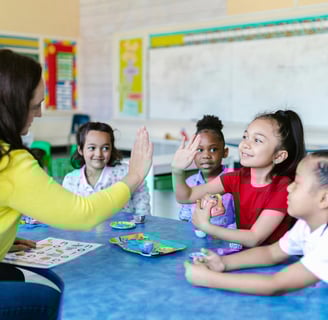 happy students with social emotional learning