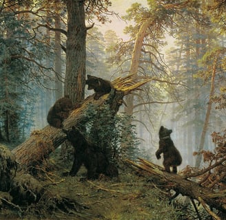 Shishkin Morning in a Pine Forest 1889