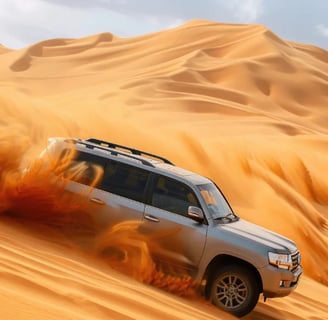 Dubai Dune Bashing, featured on MyTripJunction.com travel blog.