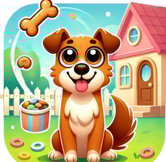 Dog getting homemade treats