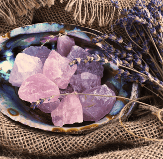 Crystal Witch crystals and lavender