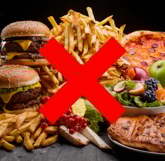 a bunch of food that is not in use