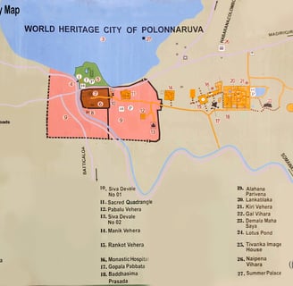 Polonnaruwa Ancient City Map