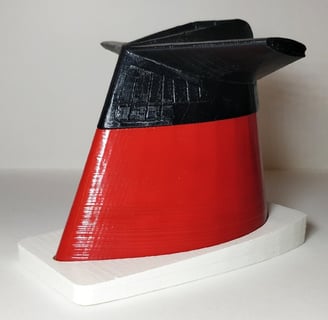 1/200th scale SS FRANCE liner funnel in 3D printing laser