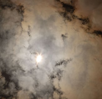 The Solar eclipse right before 100% totality. Photo by Taylor Pleasant