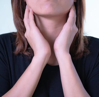 a woman with a toothbrush and a toothbrush in her hand