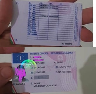 permiso de conducir italiano auténtico, authentic Italian driving license