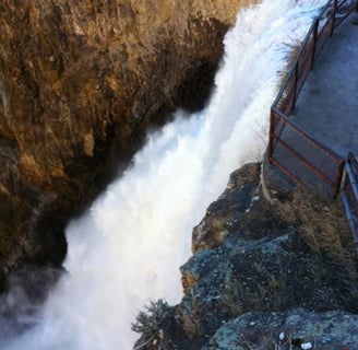 Lower falls of the Grand Canyon of the Yellowstone River