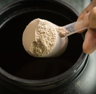 tipos de proteína en polvo  y frecuencia de consumo