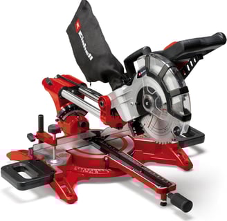 Einhell Scie à onglet radiale TC-SM 2131/1 Dual (max. 1 800 W, 4 900 tour/min, système de glissière 