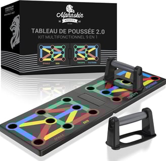 Ensemble de planches push-up ALPHASKIN® Premium I poignées push-up entraînement à domicile I planche